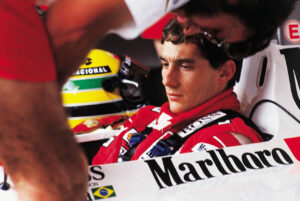 Data da foto: 03/1989 Ayrton Senna, da McLaren, durante treino do GP do Brasil de F1, no Autódromo de Jacarepaguá. (Foto: Cláudio Laranjeira)